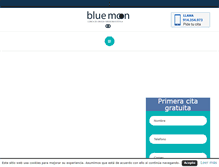 Tablet Screenshot of clinicabluemoon.es